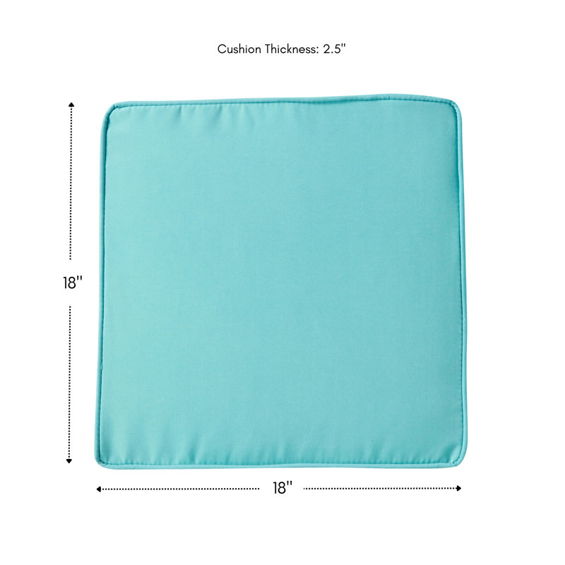 Coussin de chaise de salle à manger d'extérieur, Sarcelle