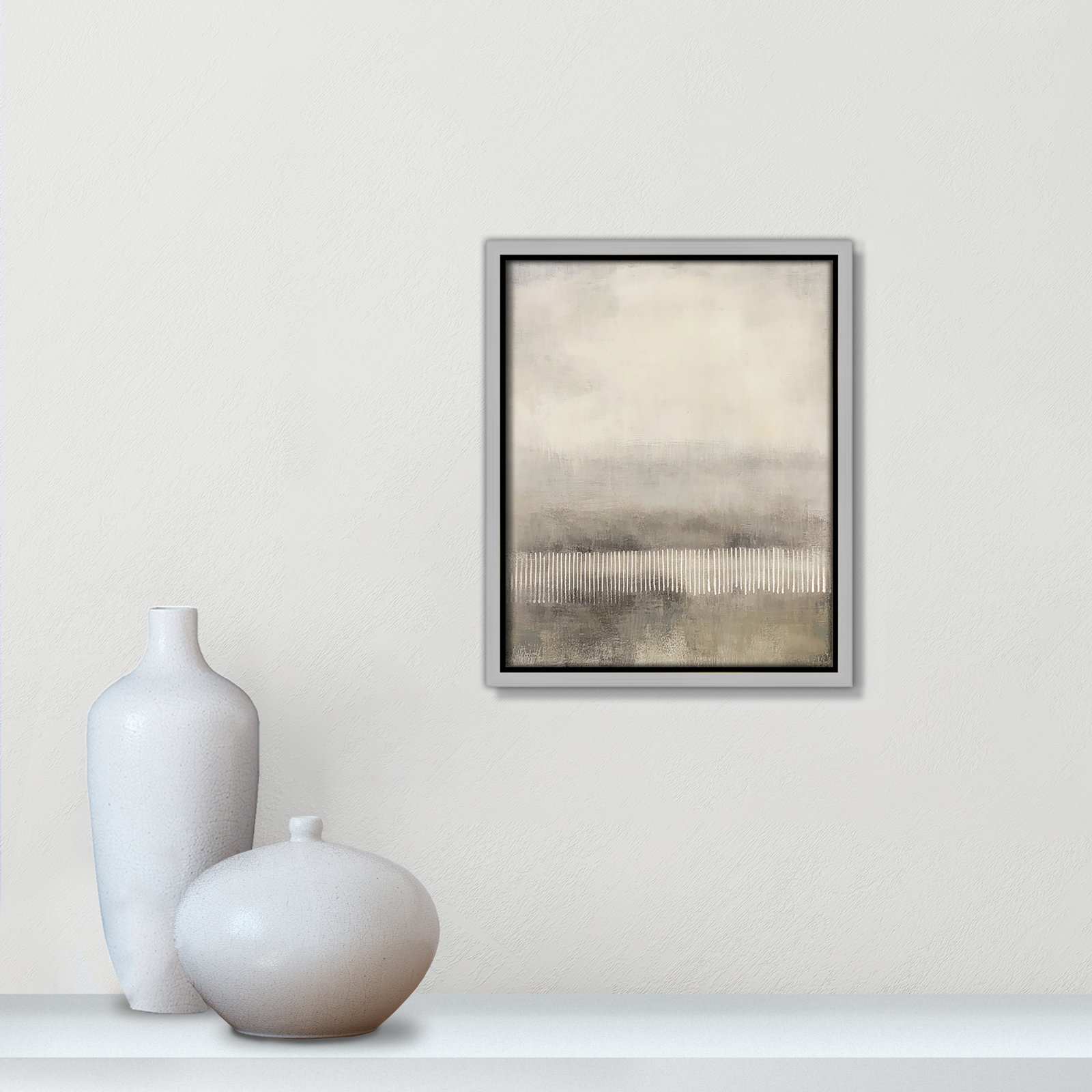 Balanced Silence I Print by Irena Orlov, 11.5" H x 9.5" W, Silver Floater