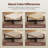 24" Wide Faux Leather Upholstered Square Ottoman-574127189