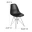 Chaise en plastique Daker avec base chromée-755139504