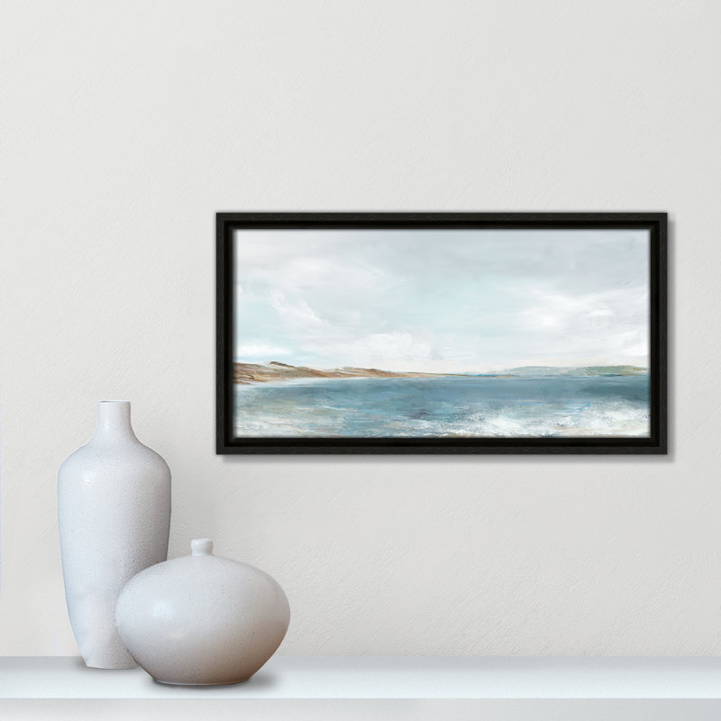 Echoes in Blue - Panorama Version Print by PI Studio, 9.5" H x 17.5" W, Espresso