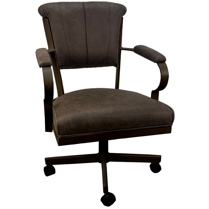 Chaise avec accoudoirs en métal Urial, Whisky du Nord-Ouest, Brun
