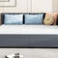 Full size upholstered daybed with 2 storage drawers sofa bed frame no box spring needed, linen fabric-1647865265
