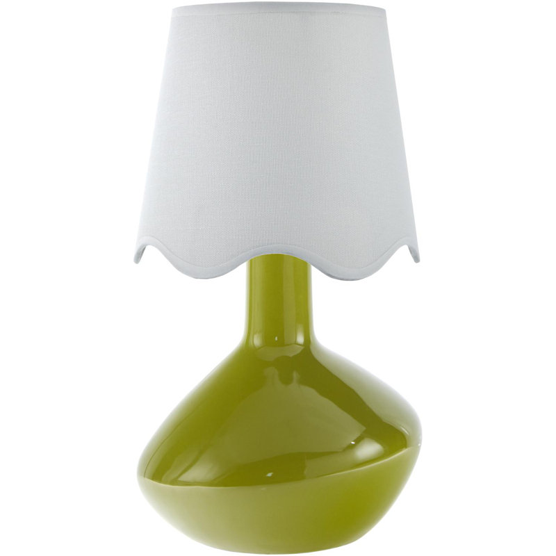 Lampe de table d'appoint, Blanc, Vert