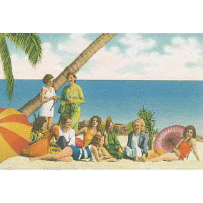 Beauty And The Beach Bright - Wrapped Canvas Painting