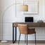 Lampe sur pied arquée 72 po mat avec base en marbre, convenant au salon et au couloir