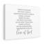 Love of God 1 Piece Wrapped Canvas Wall Art-848597628