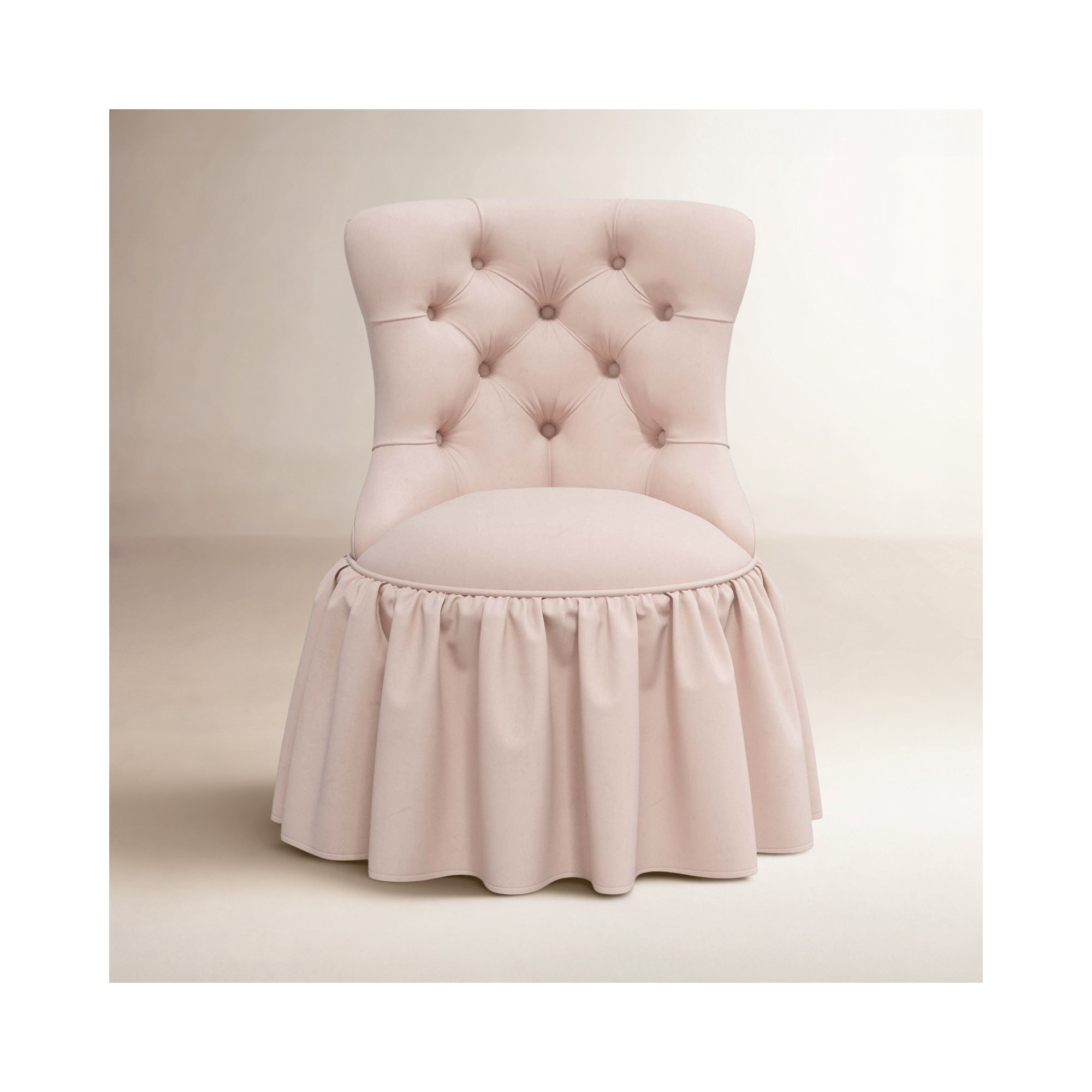 Minnie Upholstered Side Chair, Classic Blush Performance Velvet