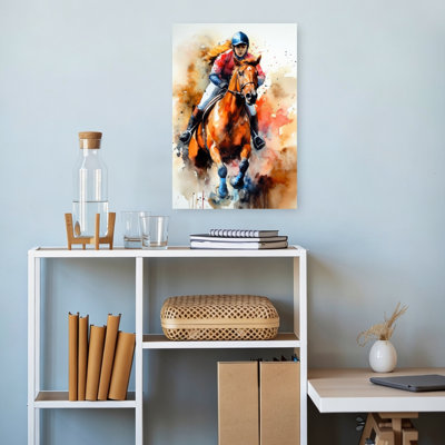 Cheval au galop, cheval, reproduction d'art contemporain