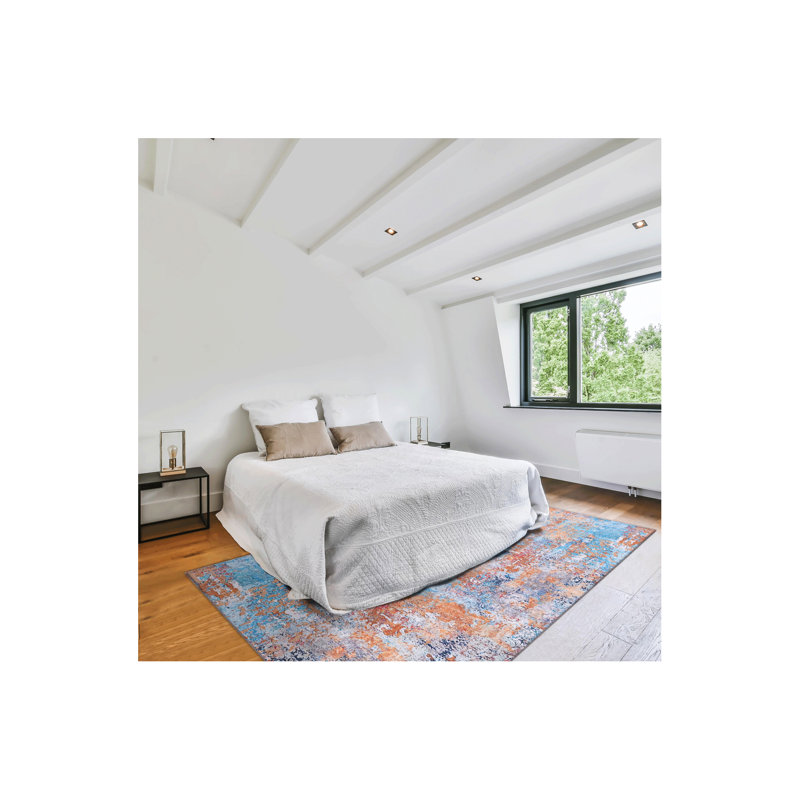 5X8 Area Rug For Living Room, Machine Washable Arearug, Low-Pile, Non-Slip, Non-Shedding, Foldable, Kid & Pet Friendly - Area Rugs For Living Room, Bedroom, Kitchen (5'X8')