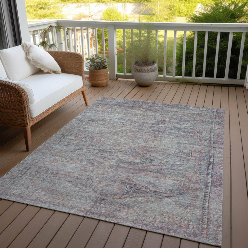 Tapis intérieur / extérieur gris Emalisse , 3 pi x 5 pi