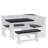 FSC Solid Pine L-shape Breakfast Nook Set Dining Corner Set With Charging, Storage & Reversible Bench (seats 3-5)