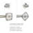 18-Inch Monarch Designer Grab Bar with Square Flanges, Satin Stainless Steel-130605290-130605295