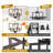 4-Light Dimmable Farmhouse Chandelier in Black and Brown Metal, Geometric Lantern Candle-Style, Ideal for Kitchen Islands, Dining & Entryways-125490531-125490530