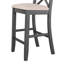 Ensemble de coin-repas 48 po avec 2 chaises pour petits espaces, gris