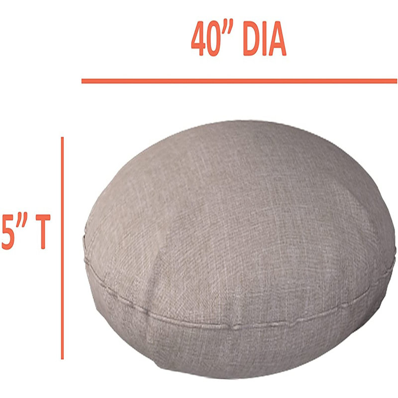 Slipcover, 101.6cm H x 101.6cm W x 12.7cm D, Brown Polyester