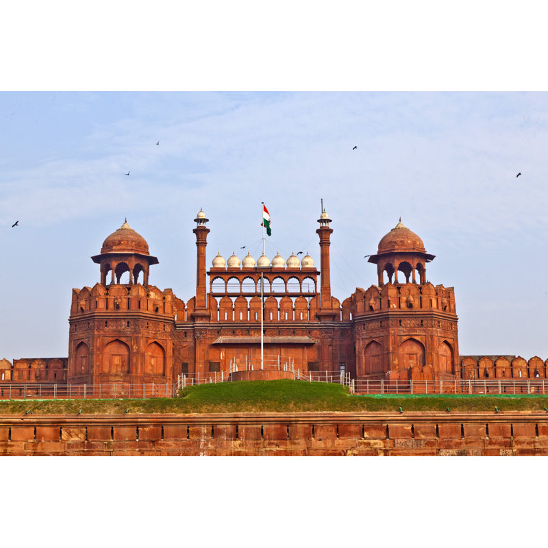 Red Fort In Delhi - Wrapped Canvas Print, 81cm H x 122cm W