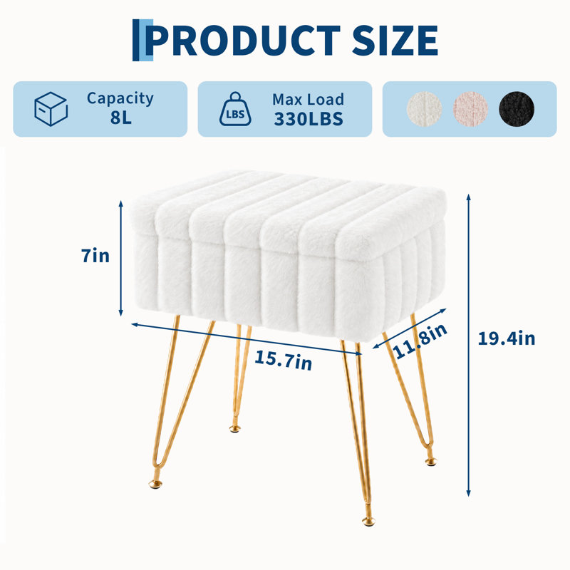 Repose-pieds avec tabouret de rangement Modern
