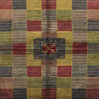 Tapis décoratif multicolore à motif abstrait