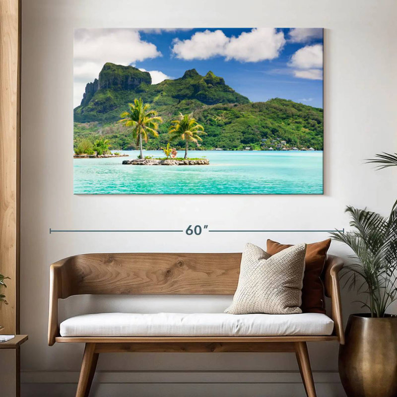 Gillard Bora Bora Tiki Islet, H 34 po x l 51 po