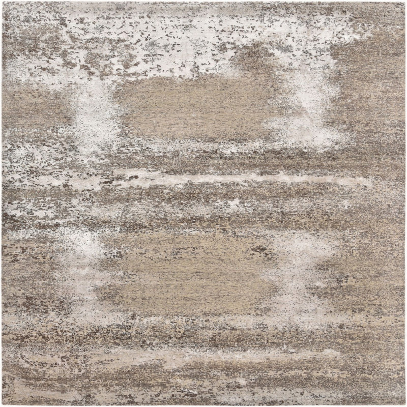 Abstract Indoor Rug, Square 3'