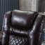 Luxueux fauteuils inclinables électriques de 36,22 po en simili cuir de qualité supérieure, chaises de cinéma maison avec porte-gobelet USB et porte-gobelets-87708914