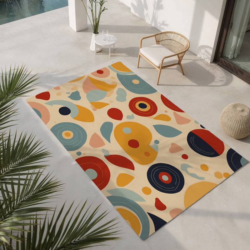 Dynamic Ripple Indoor And Outdoor Area Rug, Rectangle 9' x 12'
