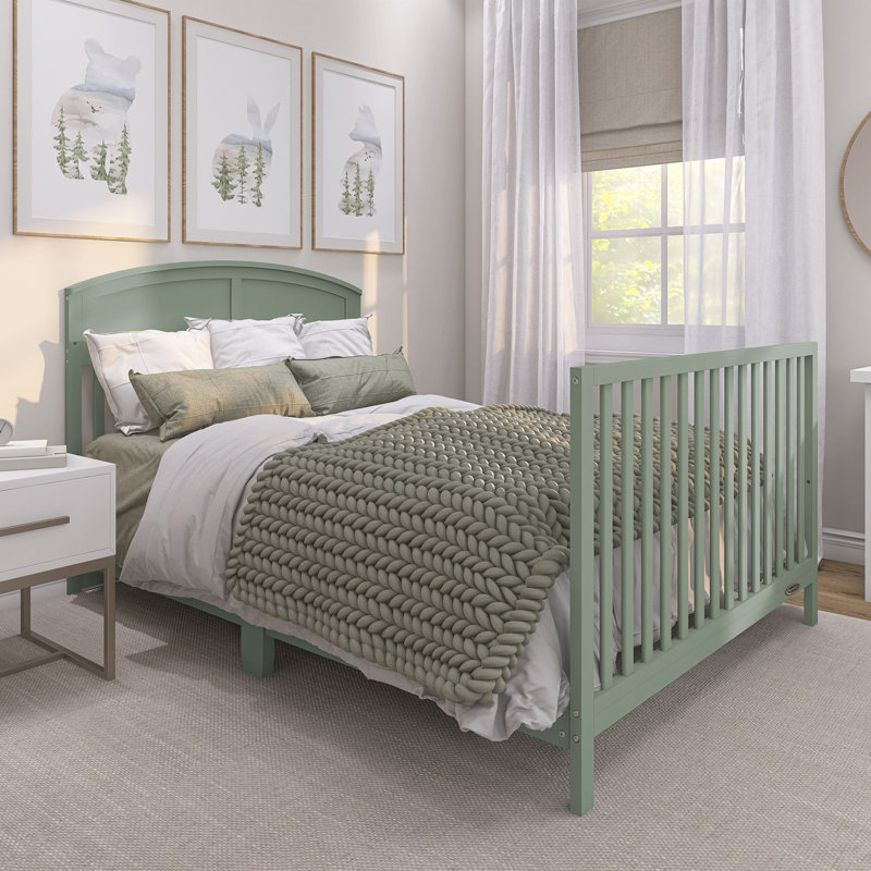 Lit de bébé convertible 5 en 1 Jpma & Greenguard Gold certifié Sherbrooke, Vert pré