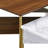Modern Mid-Century Square Marble-Effect Nesting Coffee Tables Set with Adjustable Layout and Metal Legs-119335259