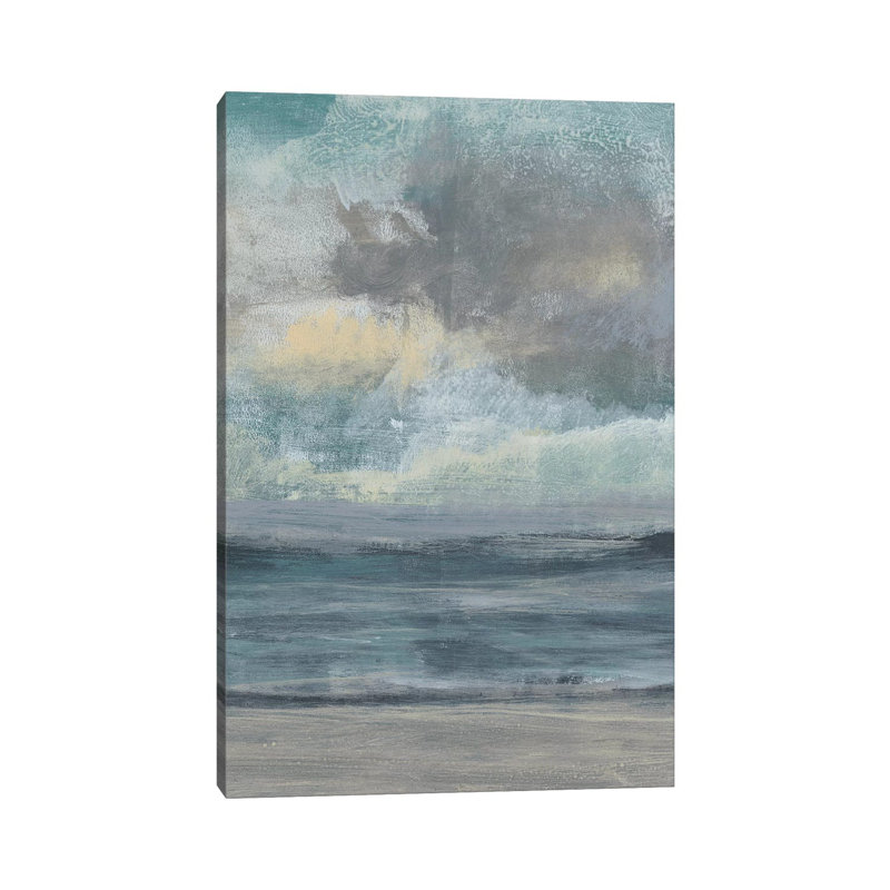 Beach Rise I by Jennifer Goldberger - Wrapped Canvas Painting, 30.48 cm H x 45.72 cm W