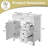 Freestanding Bathroom Vanity Set,Adjustable Shelf-1558233959