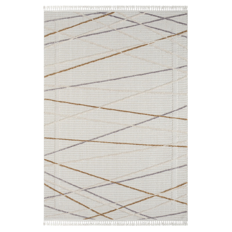 Luna cream Rug, Rectangular 200 x 290cm