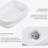 Rectangular Ceramic Vessel Sink For Bathroom
