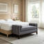 Grand repose-pieds rembourré en tissu avec coussins-298249906