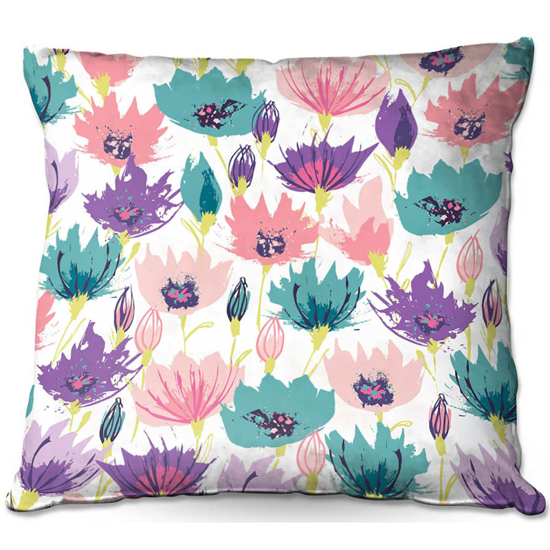 Housse de coussin Couch Poppies, 20 po x 20 po