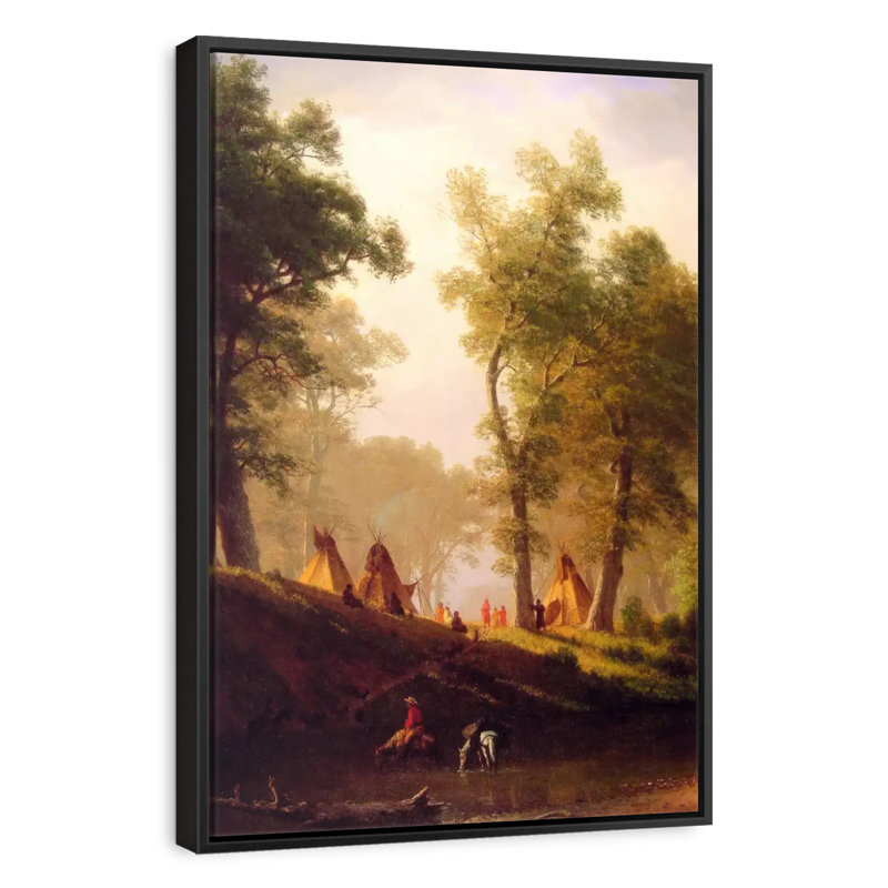 The Wolf River, 9" x 13", Floating Frame Black