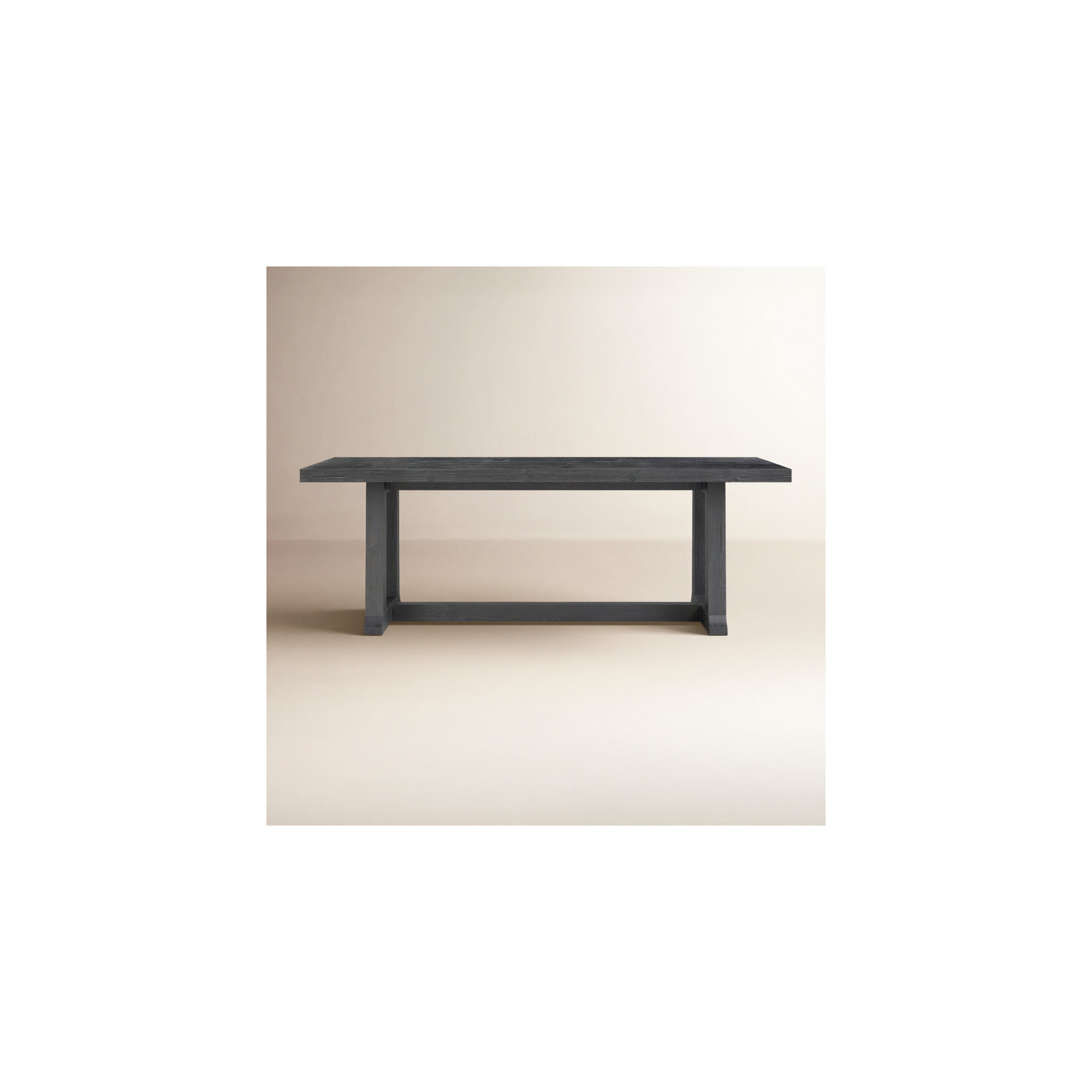 Daila Dining Table, 30" H x 39.25" W x 110" L, Black