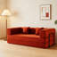 Canapé-lit convertible avec coussin cylindrique, canapé-lit pliant en velours côtelé à structure fixe, canapé-lit de salon pour salon-125543297