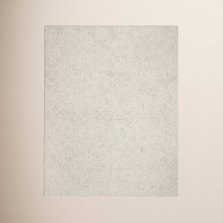 Linsly Hand Tufted Geometric Indoor Rug
