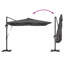 Roma Parasol with LED Strip Lights Aluminium and Polyester Garden Shade-515771277-515771276