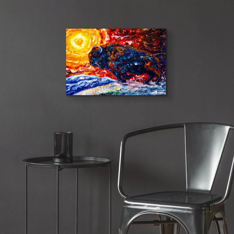 «Wild The Storm» par Lena Owens, H 16 po x l 24 po x P 0,2 po