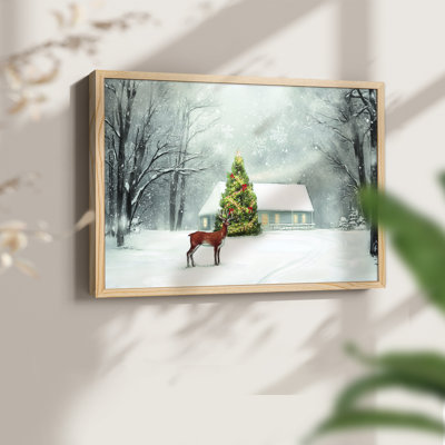 Chirstmas Art-XCVII -Framed Print - Restickable
