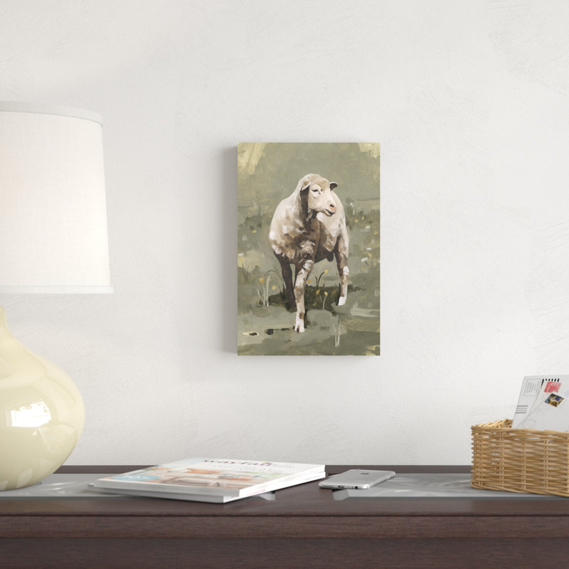 Spring Sheep I, H 12 po x l 8 po