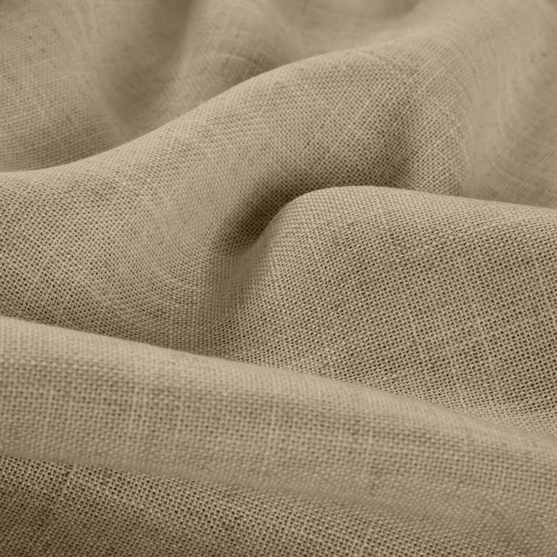 Rideau obscurcissant en mélange de lin et polyester Byoung, Lin lin, L 52 po x L 95 po
