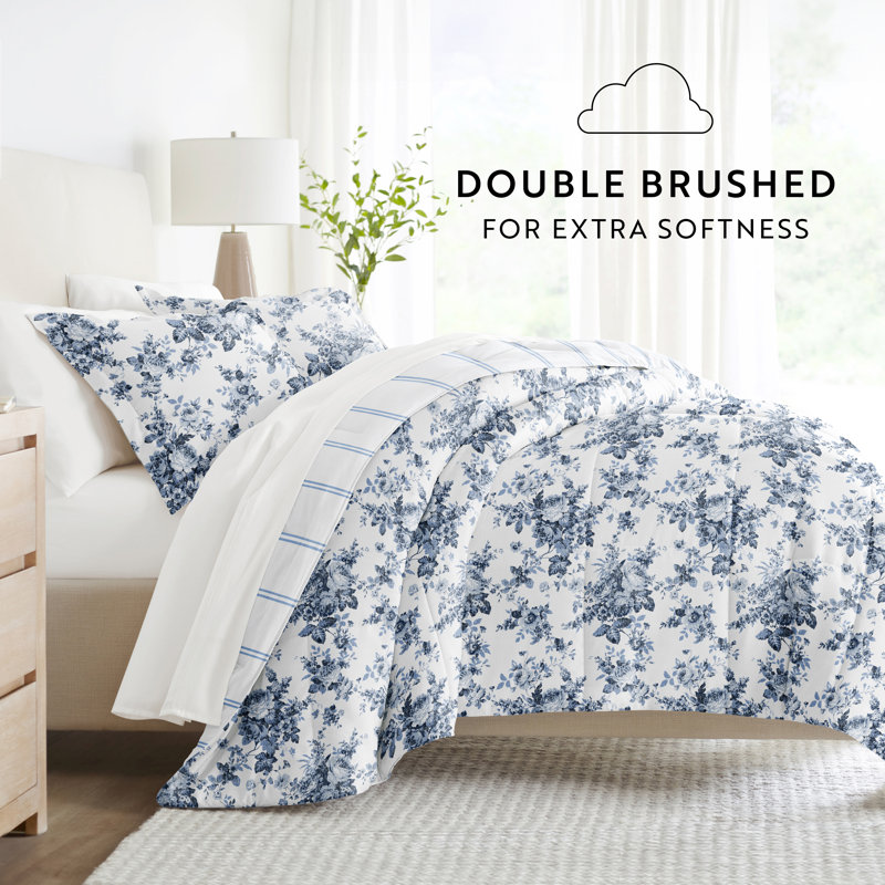 Full Stone Microfiber Reversible Bed in a Bag Set