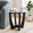 Plateau transparent / base noire