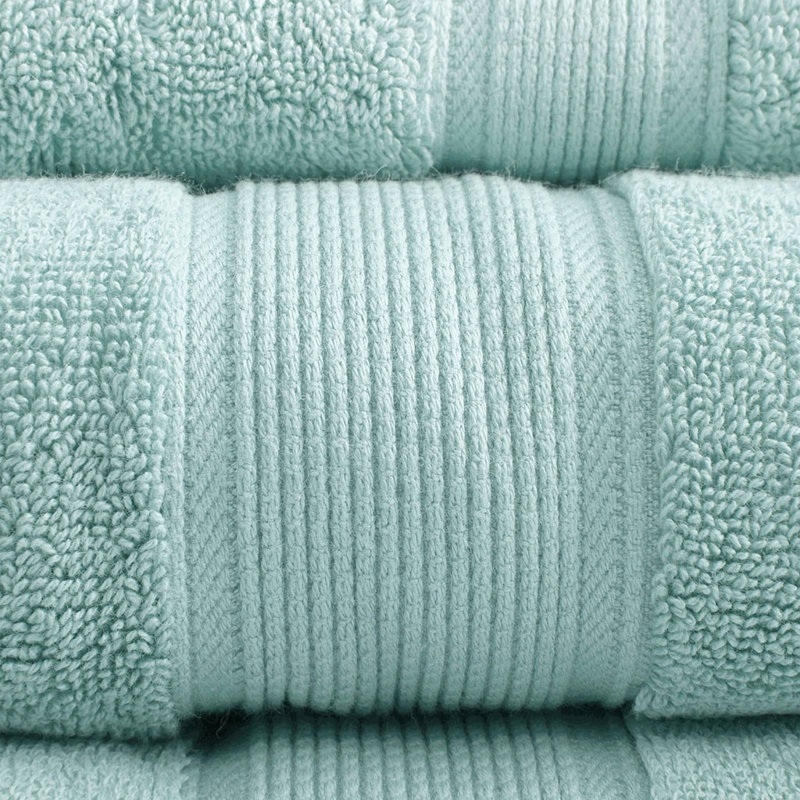100% Cotton 8 Piece Antimicrobial Towel Set, Seafoam