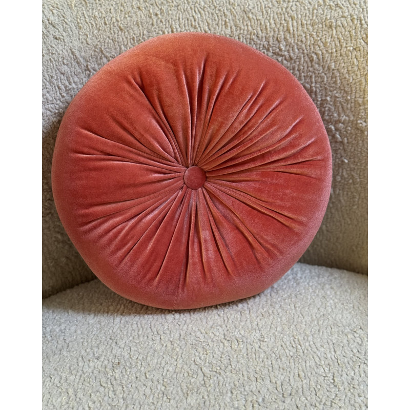 Coussin Therese, H 12 po x l 12 po, Terre de Sienne