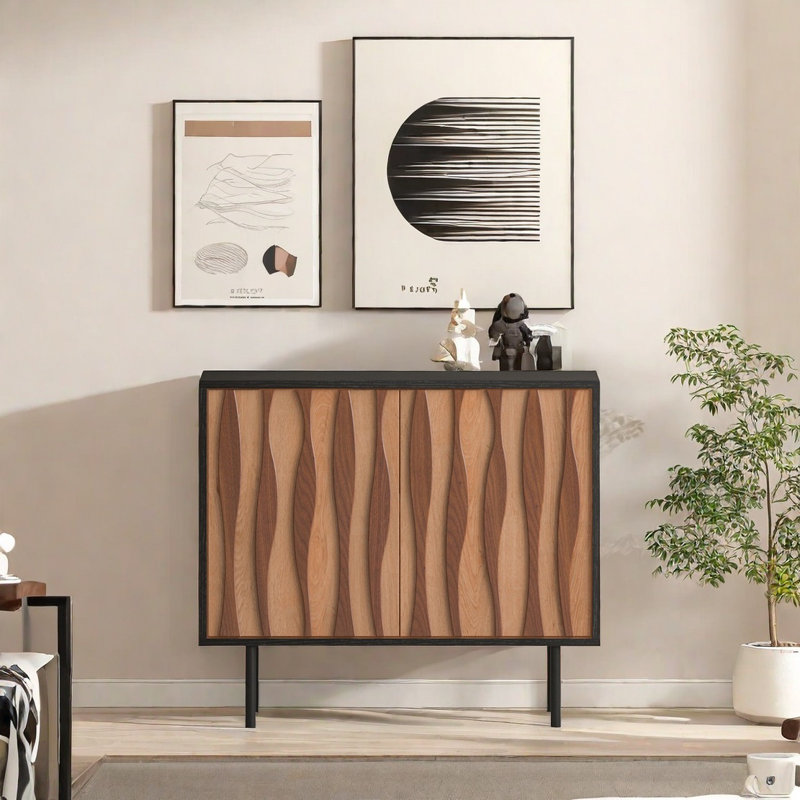 Retro Light Luxury Sideboard Cabinet