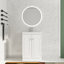 Meuble-lavabo simple 24 po avec plateau en résine-1426681745
